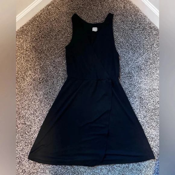a new day Dresses & Skirts - A New Day Faux Wrap Dress - Black, XS